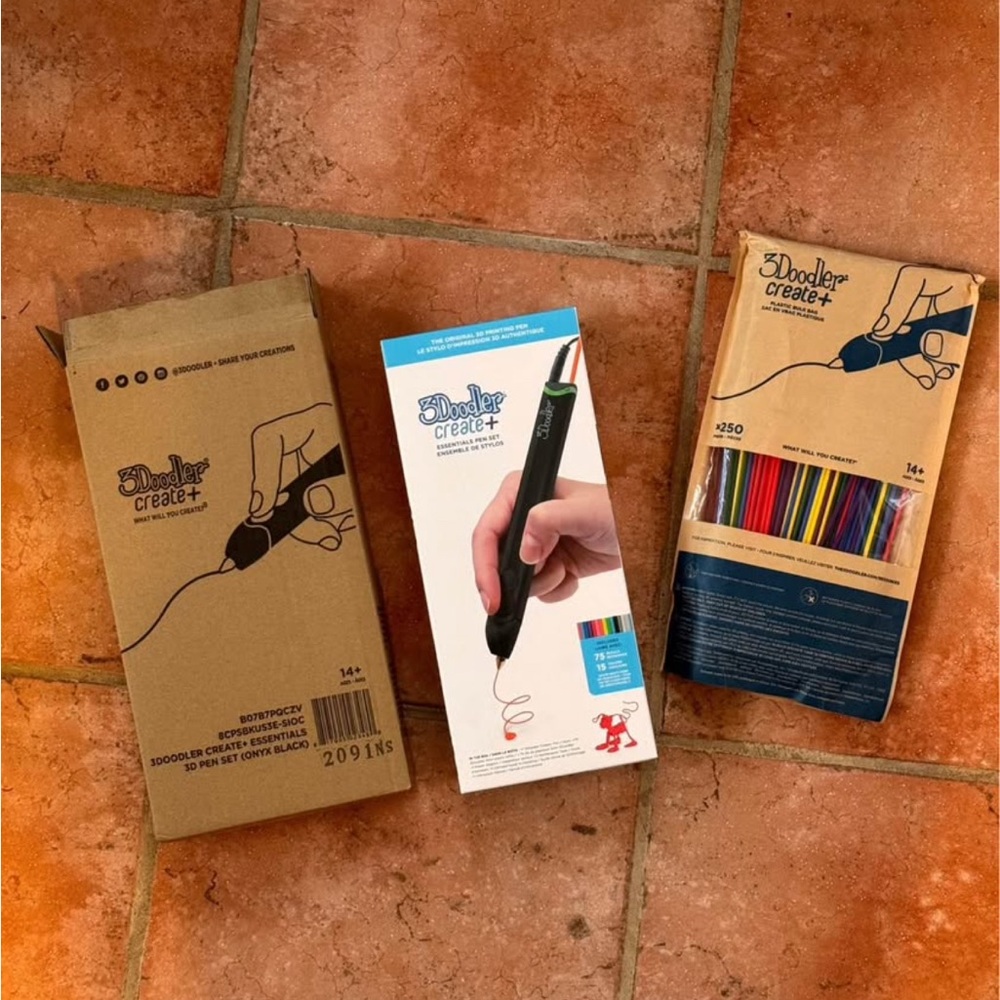 3Doodler Create+ 3D Printing Pen Kit with Multi-Color Filament